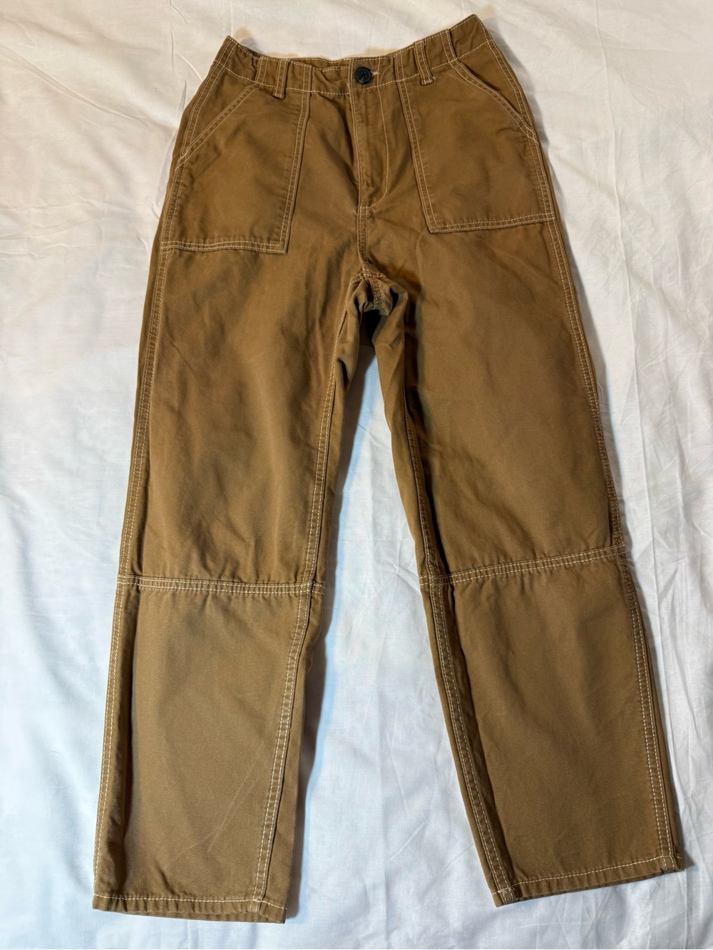 H&M Divided Women’s Tan Crop Utility Pants Size 4